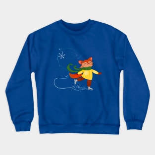 Fox and Snow Crewneck Sweatshirt